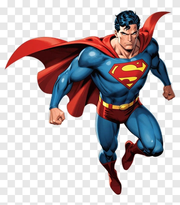 Superman In Classic Costume PNG