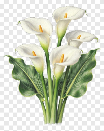 Calla Lily Flower Bouquet PNG