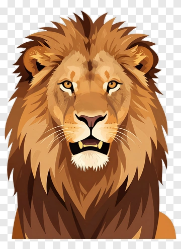 Lion Portrait PNG