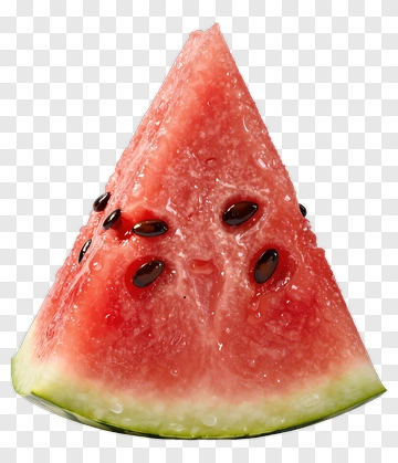 Watermelon Slice With Seeds PNG