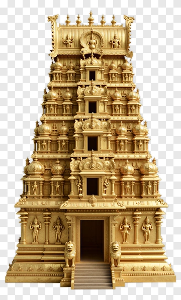 Golden Temple Model PNG