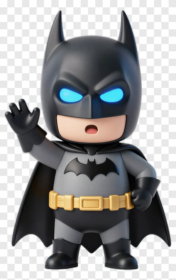 Batman Figurine With Glowing Eyes PNG