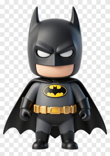 Chibi Batman Figure PNG