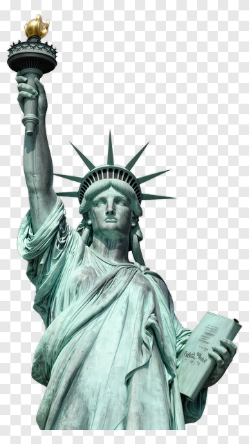 Statue Of Liberty Holding Torch And Tablet PNG