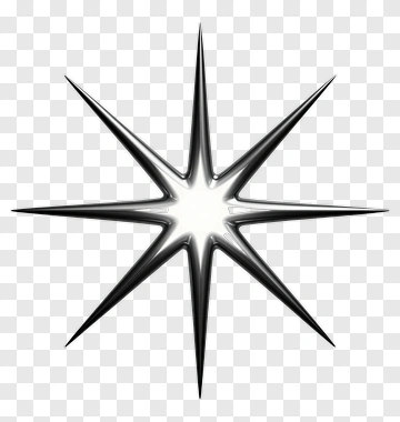 Metallic Star PNG