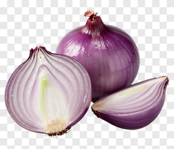 Fresh Purple Onion Sliced PNG