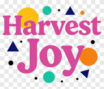 Harvest Joy Text Design PNG