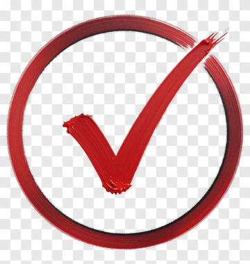 Red Checkmark In Circle PNG