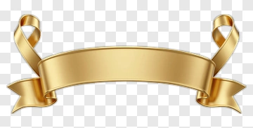 Golden Ribbon Banner PNG