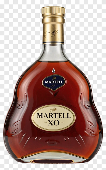 Martell XO Cognac Bottle PNG
