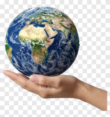 Hand Holding Earth Globe PNG