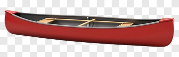 Red Canoe With Paddles PNG