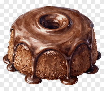 Chocolate Bundt Cake PNG