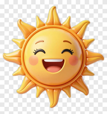 Smiling Sun With Happy Face PNG