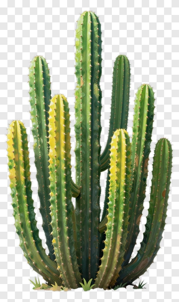 Green And Yellow Cactus PNG