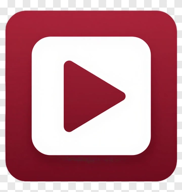 Red Play Button Icon PNG