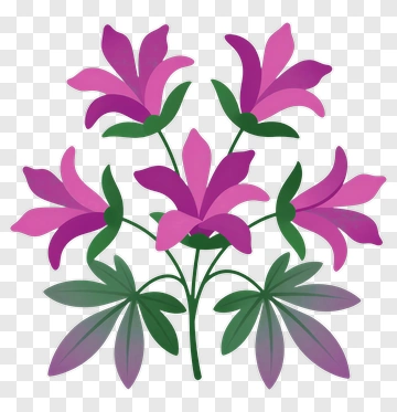Pink And Purple Flower Bouquet PNG