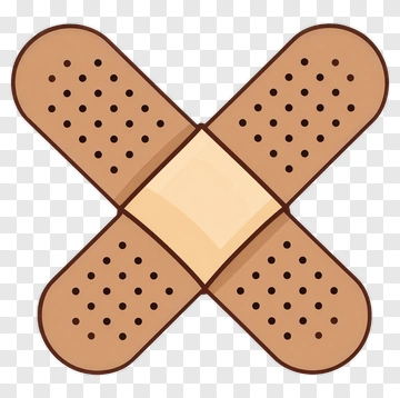 Crossed Band-Aid PNG