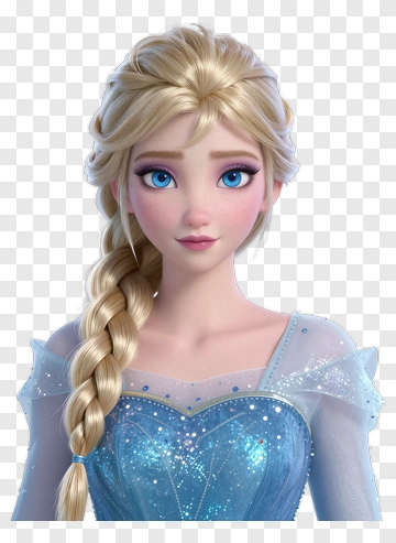 Elsa From Frozen In Blue Dress PNG