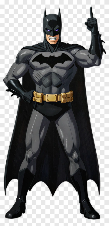 Batman In Classic Costume PNG