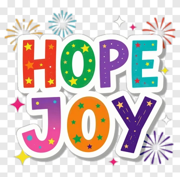 Hope And Joy With Fireworks PNG