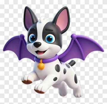 Flying Bat Dog Puppy PNG
