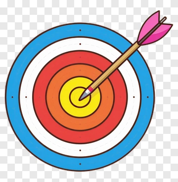 Arrow Hitting Target Bullseye PNG