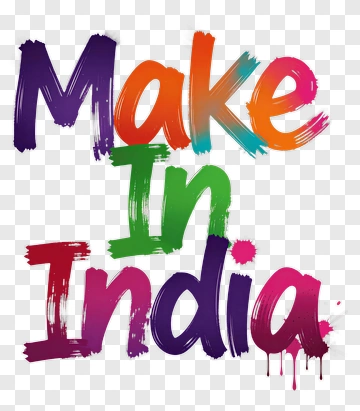 Make In India Text PNG