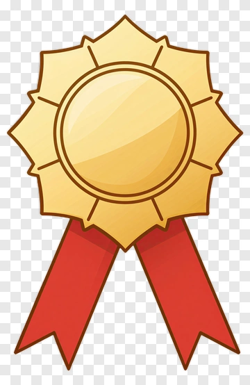 Golden Award Ribbon PNG