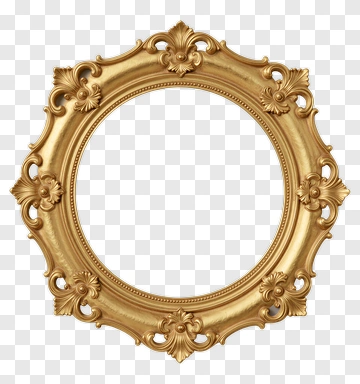Golden Ornate Frame PNG
