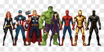 Marvel Avengers Team PNG
