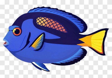 Blue Fish Dory PNG