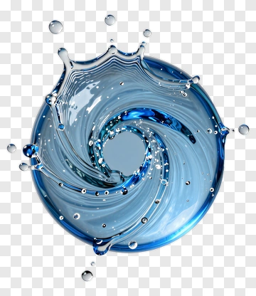 Blue Water Splash PNG