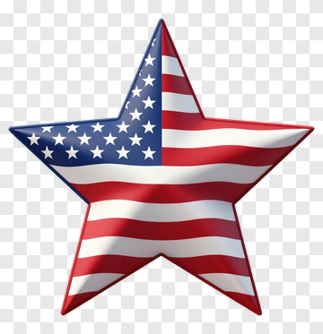 American Flag Star PNG