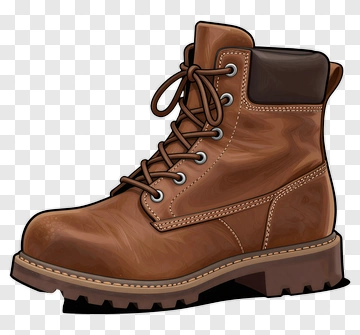 Brown Leather Boot PNG