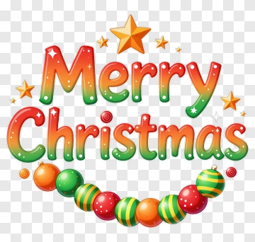 Merry Christmas Festive Greeting PNG
