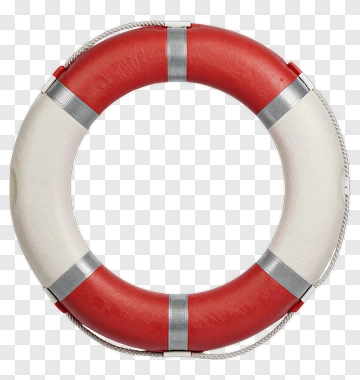 Red And White Life Preserver PNG