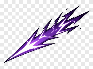 Purple Lightning Strike PNG