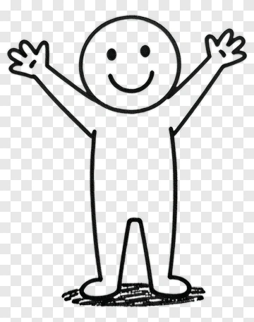Happy Person With Raised Hands PNG