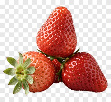 Fresh Red Strawberries PNG