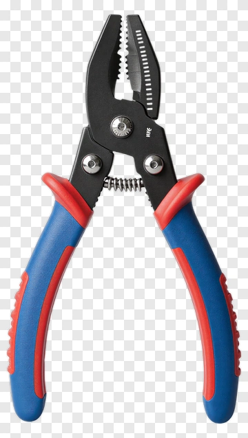 Blue And Red Pliers PNG