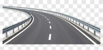 Curved Highway Bridge PNG