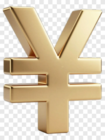 Golden Yuan Symbol PNG