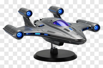 Futuristic Spaceship Model PNG