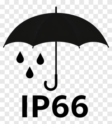 IP66 Waterproof Rating With Umbrella Icon PNG