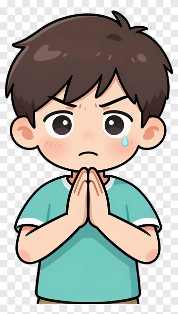 Sad Boy With Tear PNG
