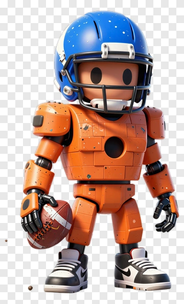 Robot Football Player PNG