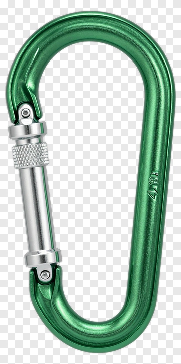 Green Carabiner PNG