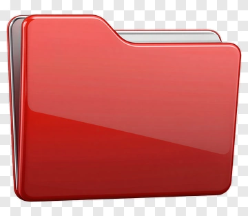Red Folder Icon PNG