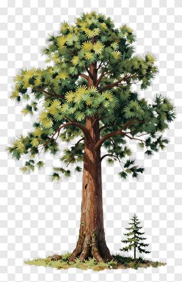 Hand Drawn Pine Tree PNG